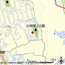 奈良県生駒市小明町2123-21周辺の地図