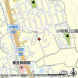 奈良県生駒市小明町1576-1周辺の地図