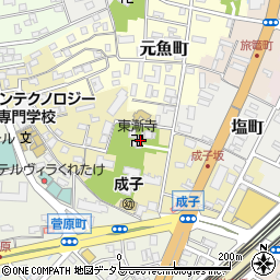 静岡県浜松市中央区成子町28周辺の地図