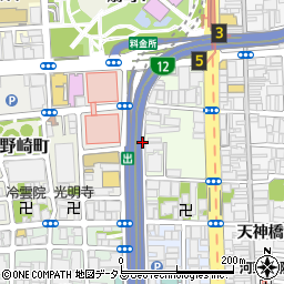 大阪府大阪市北区末広町周辺の地図