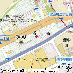 神戸市脇浜町駐車場周辺の地図