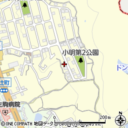 奈良県生駒市小明町2122-6周辺の地図