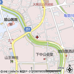 静岡県掛川市下土方211周辺の地図