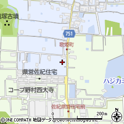奈良県奈良市歌姫町32周辺の地図