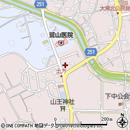 静岡県掛川市下土方1395周辺の地図