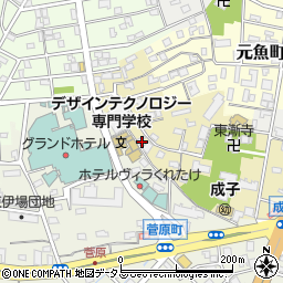 静岡県浜松市中央区成子町159周辺の地図