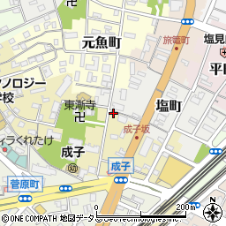 静岡県浜松市中央区成子町122周辺の地図