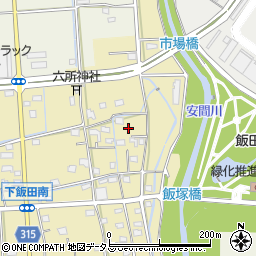 静岡県浜松市中央区下飯田町78周辺の地図