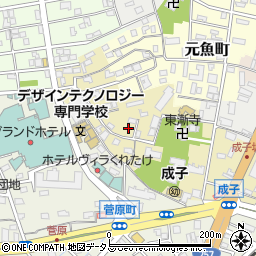 静岡県浜松市中央区成子町157周辺の地図