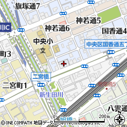 兵庫県神戸市中央区国香通6丁目2周辺の地図