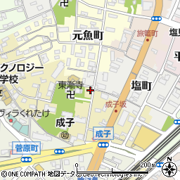 静岡県浜松市中央区成子町24周辺の地図