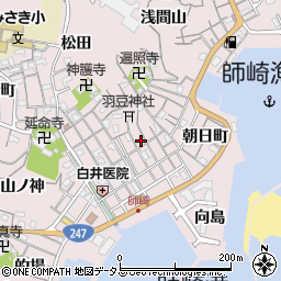 愛知県知多郡南知多町師崎鳥東周辺の地図