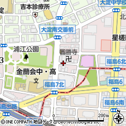 大阪府大阪市北区大淀南周辺の地図