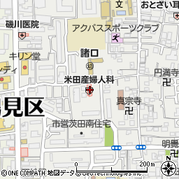 米田産婦人科周辺の地図
