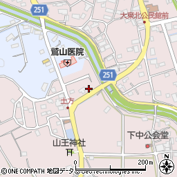 静岡県掛川市下土方1238周辺の地図