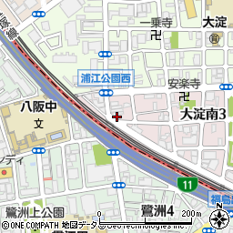 コンシャンス西梅田周辺の地図