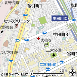 兵庫県神戸市中央区生田町4丁目5周辺の地図