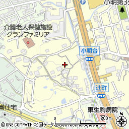 奈良県生駒市小明町1920周辺の地図