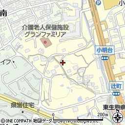 奈良県生駒市小明町1396周辺の地図