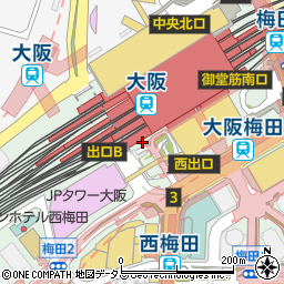 大阪駅桜橋口周辺の地図