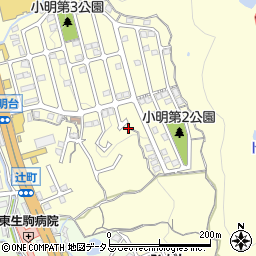 奈良県生駒市小明町2122周辺の地図