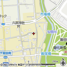 静岡県浜松市中央区下飯田町77周辺の地図