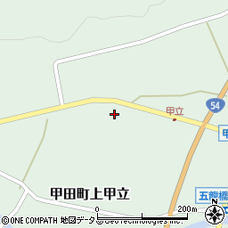 広島県安芸高田市甲田町上甲立645周辺の地図