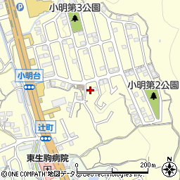 奈良県生駒市小明町2110周辺の地図