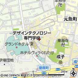 静岡県浜松市中央区成子町161周辺の地図