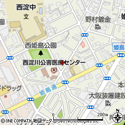 大阪市営姫島第２住宅周辺の地図