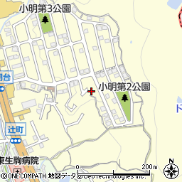 奈良県生駒市小明町2122-20周辺の地図