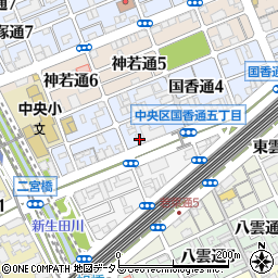 兵庫県神戸市中央区国香通5丁目1-9周辺の地図