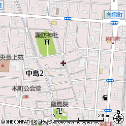 静岡県浜松市中央区中島2丁目周辺の地図