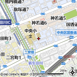 兵庫県神戸市中央区国香通6丁目3-11周辺の地図