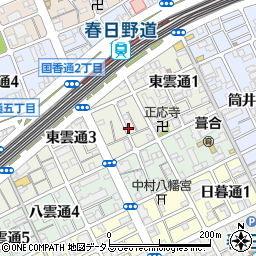 Ａ神戸市中央区・出張ペット葬儀・当日対応　２４Ｘ３６５安心受付センター周辺の地図