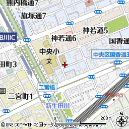 兵庫県神戸市中央区国香通6丁目3-9周辺の地図
