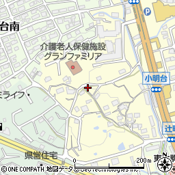奈良県生駒市小明町1383周辺の地図