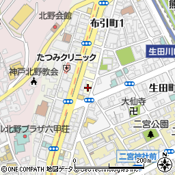 メゾン新神戸周辺の地図