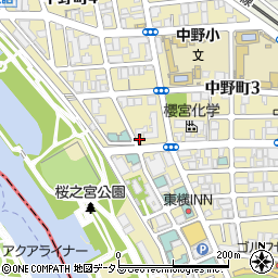 大阪市立都島区老人福祉センタ周辺の地図