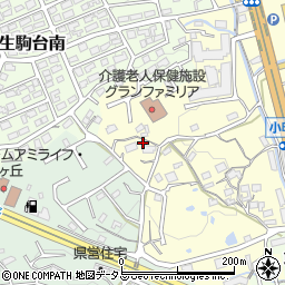 奈良県生駒市小明町1995-1周辺の地図