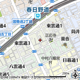 Ａ神戸市中央区・雨漏り修理・屋根の防水・塗装工事　２４Ｘ３６５安心受付センター周辺の地図