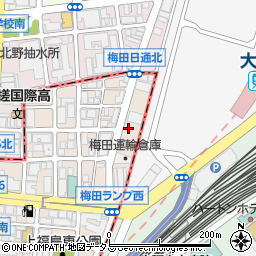 セイワパーキング新梅田シティ第１駐車場周辺の地図