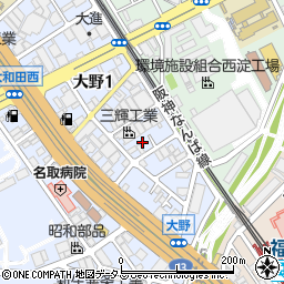矢野鉄工所周辺の地図