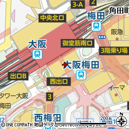 ＰＡＮＤＯＲＡ梅田大丸店周辺の地図
