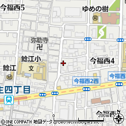 大阪府大阪市城東区今福西周辺の地図
