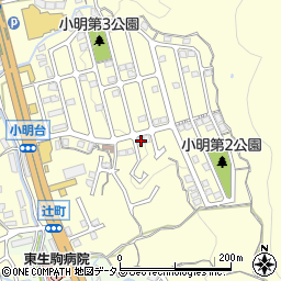奈良県生駒市小明町2116周辺の地図