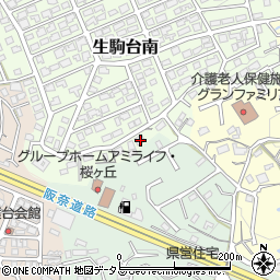 奈良県生駒市生駒台南228周辺の地図