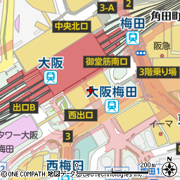 シャネルフレグランス＆ビューティ大丸梅田店周辺の地図