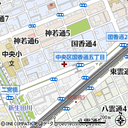 兵庫県神戸市中央区国香通5丁目1周辺の地図