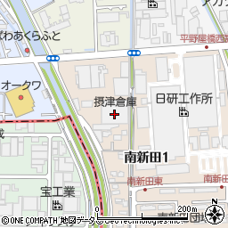 摂津倉庫株式会社　本社周辺の地図